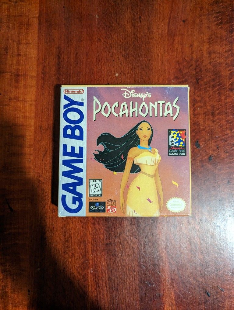 Disney's Pocahontas For Nintendo Game Boy - Complete In Box! With Poster!