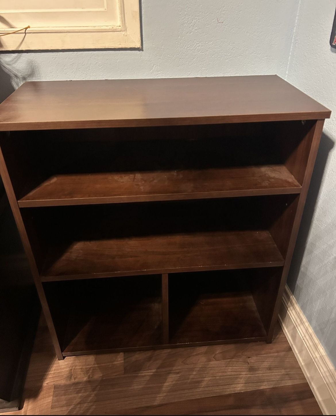 Small Bookcase Shelf Dark Brown