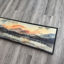 16x48 Wall Art Watercolor Print