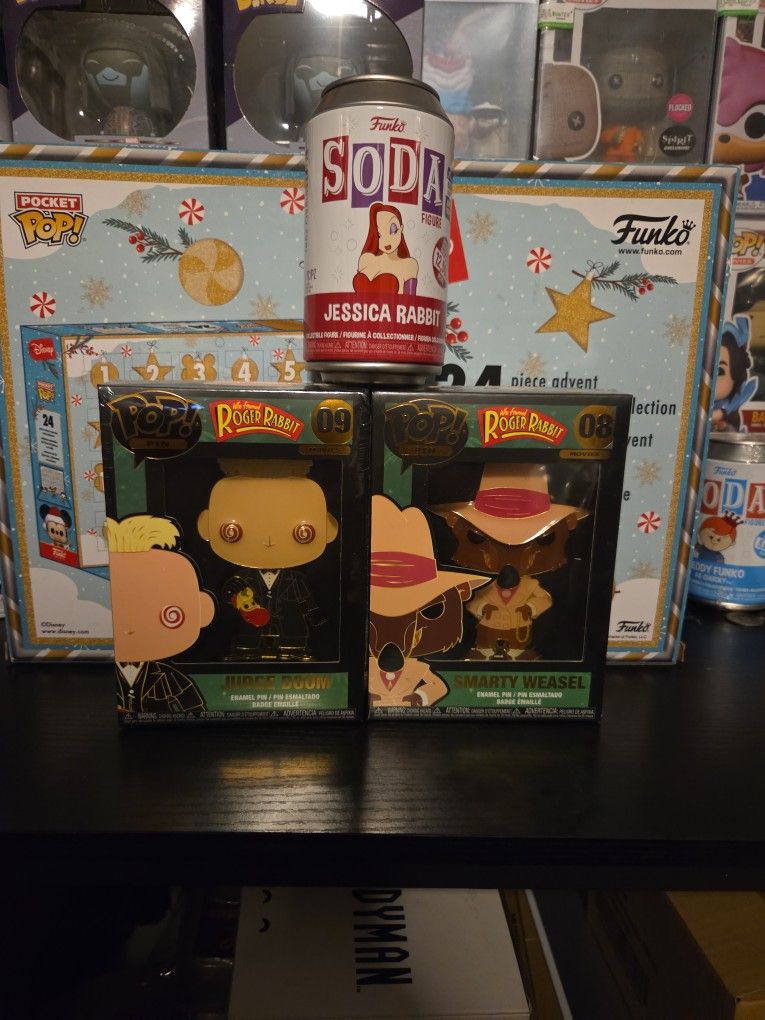 Funko Pin And Soda Who Framed Roger Rabbit