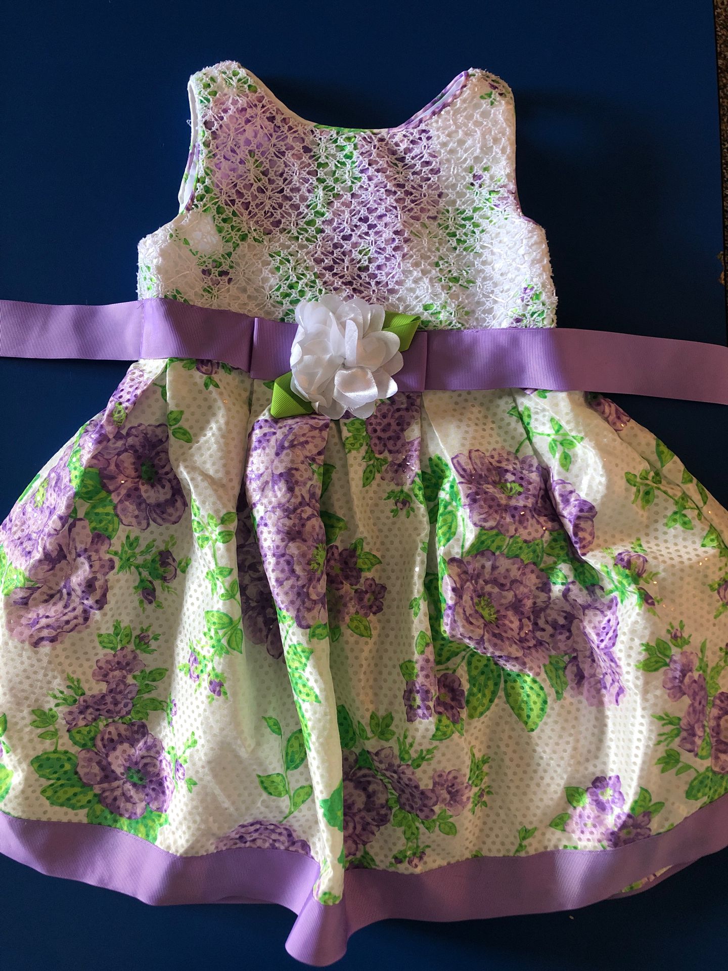 Purple Flowered Dress
