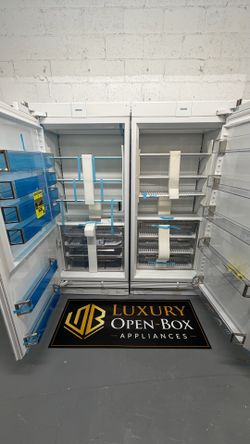Subzero 72” Designer Column Refrigerator and Freezer with Ice Maker – Panel Ready  DEC3650FI/R + DEC3650RID/L