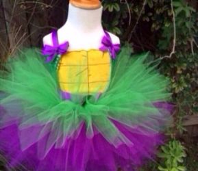 Ninja turtle tutu with mask 3 to 4t