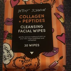 Betsey Johnson Facial Wipes cleanser make up cleansing peptides