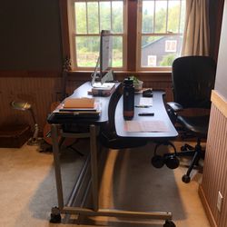 Adjustable Desk by AnthroCart - For Office, Gamers, or Musicians