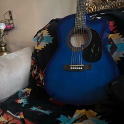 🎸 Rogue Blue Cutaway Acoustic Guitar – Great Beginner Guitar 