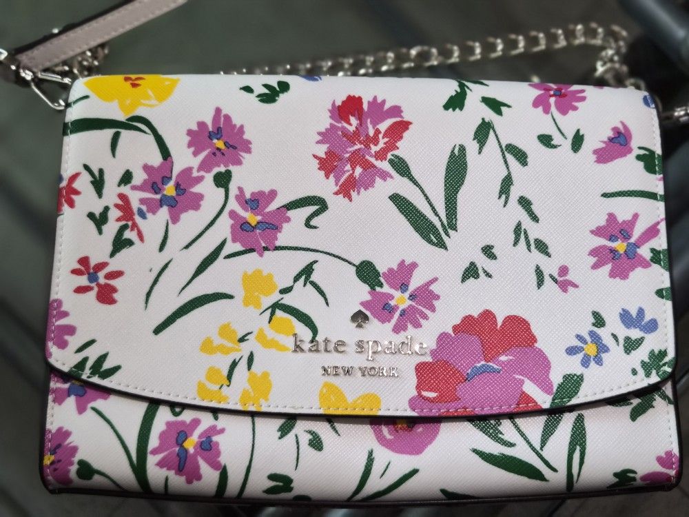 White Floral Kate Spade Bag