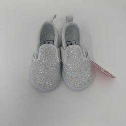 Custom Bedazzle vans Slip Ons