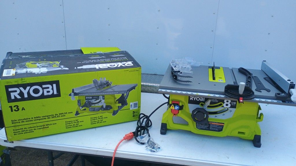 RYOBI
13 Amp 8-1/4 in. Compact Portable Corded Jobsite Table Saw