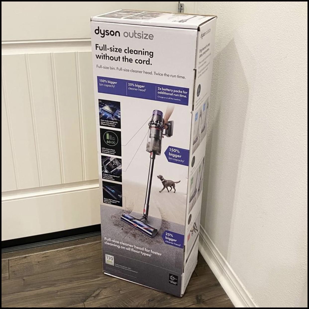 NEW Dyson Cyclone Outsize Cordless Stick Vacuum Cleaner. Black / Gray. Im also selling v11 outsize.
