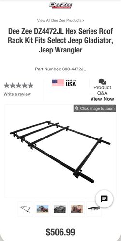 DeeZee roof rack for Jeep wrangler Gladiator