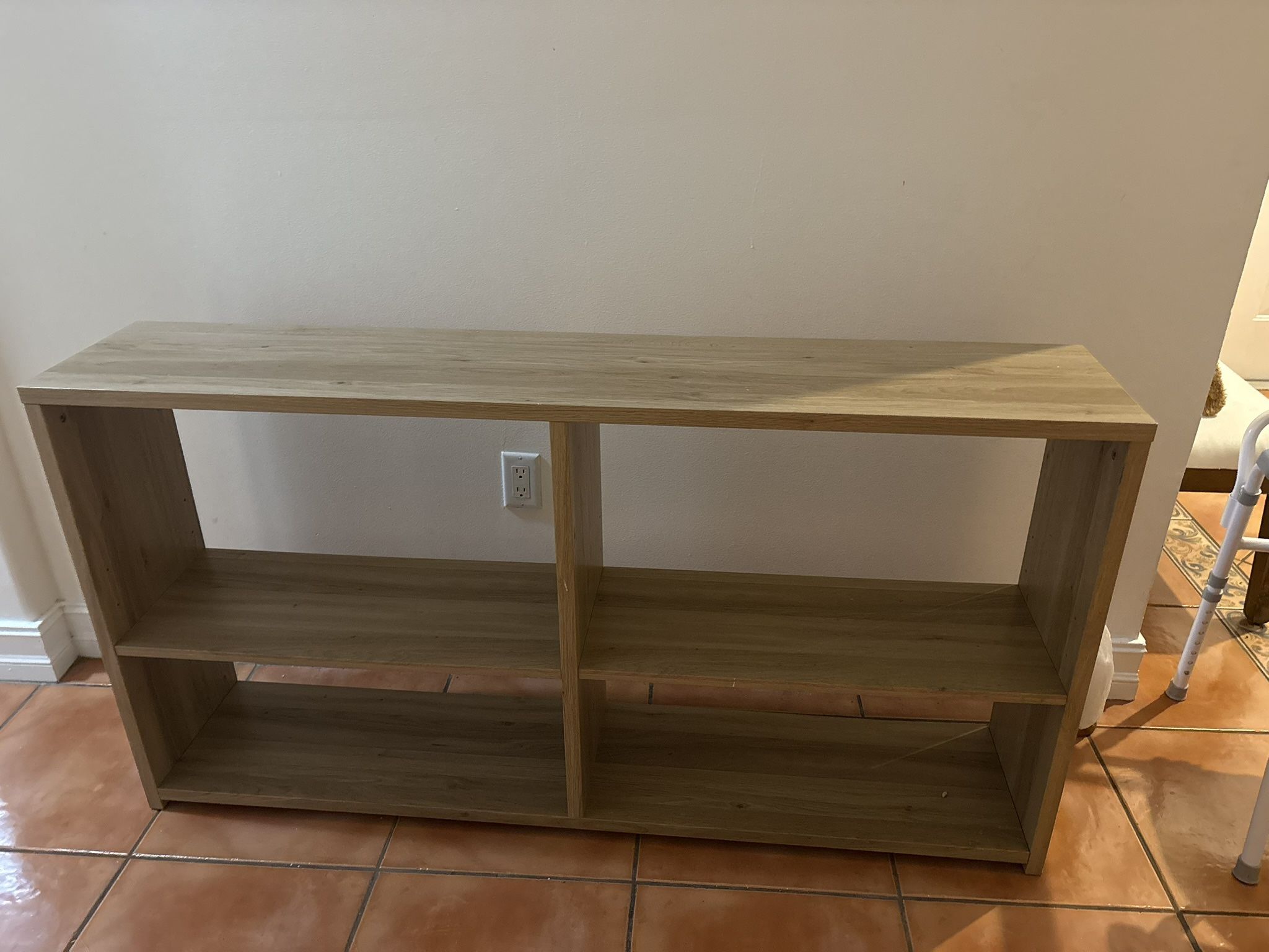 Wood Console Table / Bookshelf