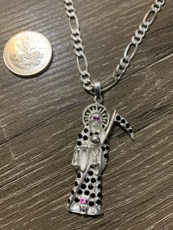 Silver chain and pendant