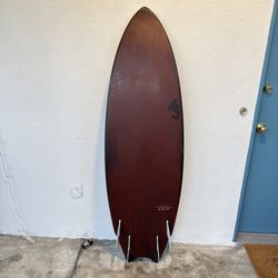 5’6” JT Dark Arts Carbon Fish Surfboard w/ fins included!