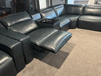 Leather Recliner Set