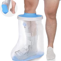 Leg Cast Waterproof Cover for Shower , XL