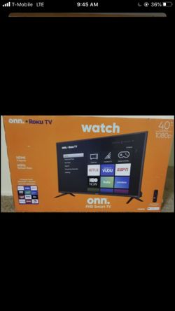 40 inch smart tv with remote