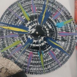 Vinyl spin art
