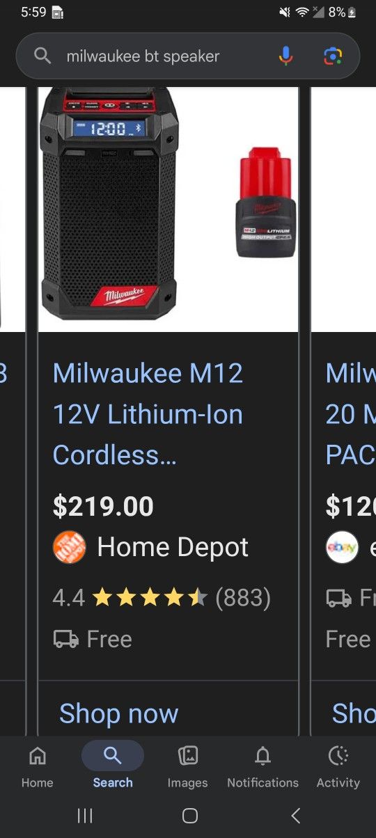 Milwaukee BT Speaker