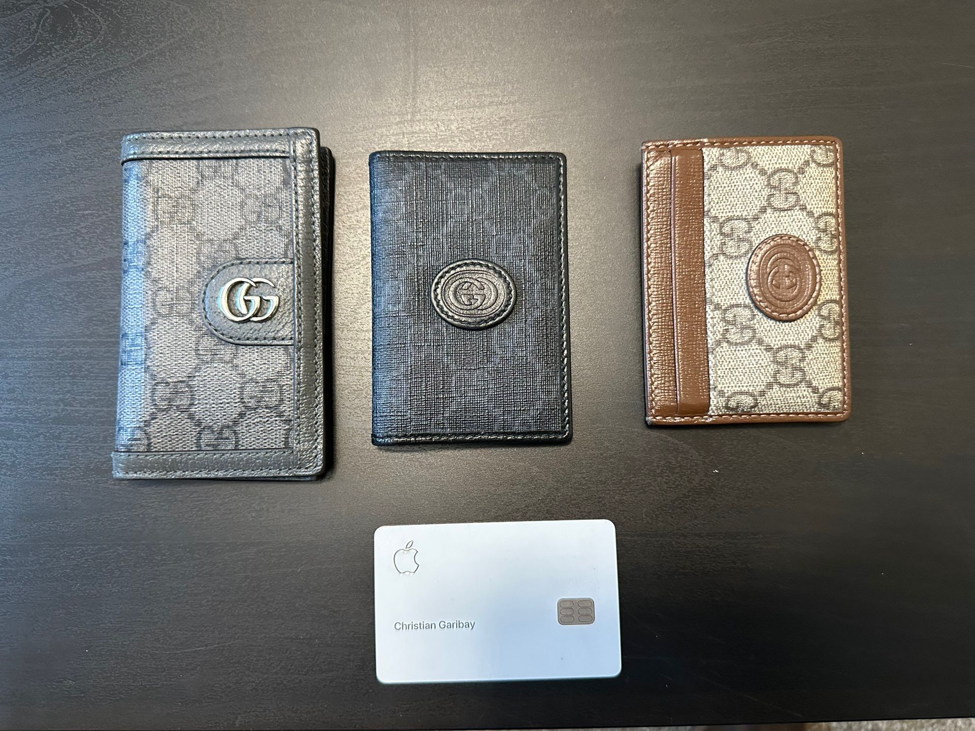 Gucci Card Holders. With Boxes. 100% Authentic