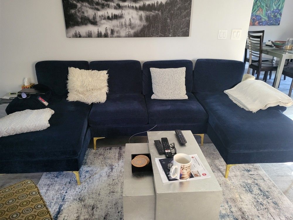 Modern Double Chaise Sofa