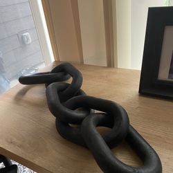 Wooden link Decor - Black