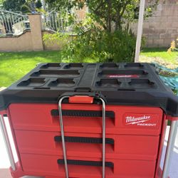 Milwaukee PACKOUT 22 in. Modular 3- Drawer Tool Box with Metal Reinforced Corners