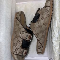 Authentic Gucci Birk Style Sandals With Box And Bags