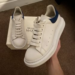 Alexander McQueen  White With Blue Suede