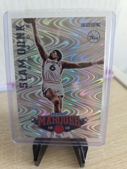 76ers Julius  Erving  Holo Card