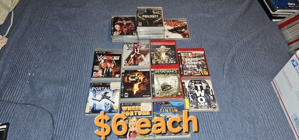 Playstation 3 Ps3 Games $6 Each