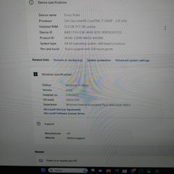 HP Envy 17.3 Touchscreen With i7 12th Gen