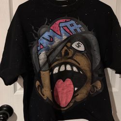 Black Graphic Tee- Medium 