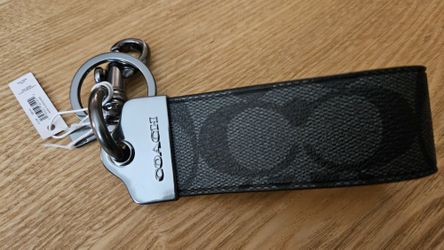 Coach Loopkey Fob In Signature Canvas