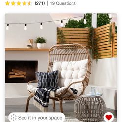 Wicker Egg Chair Studio McGee 