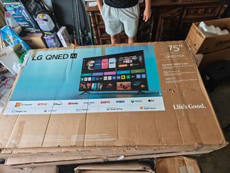 75" LG QNED70A AI 4K UHD Smart TV — FOR PARTS ONLY (Broken Screen)