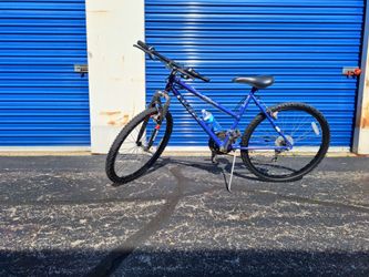 Blue 26" huffy mountain bike