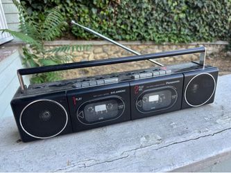 Panasonic mini boombox cassette radio no adapter