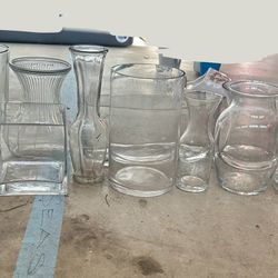 Clear Glass Vases