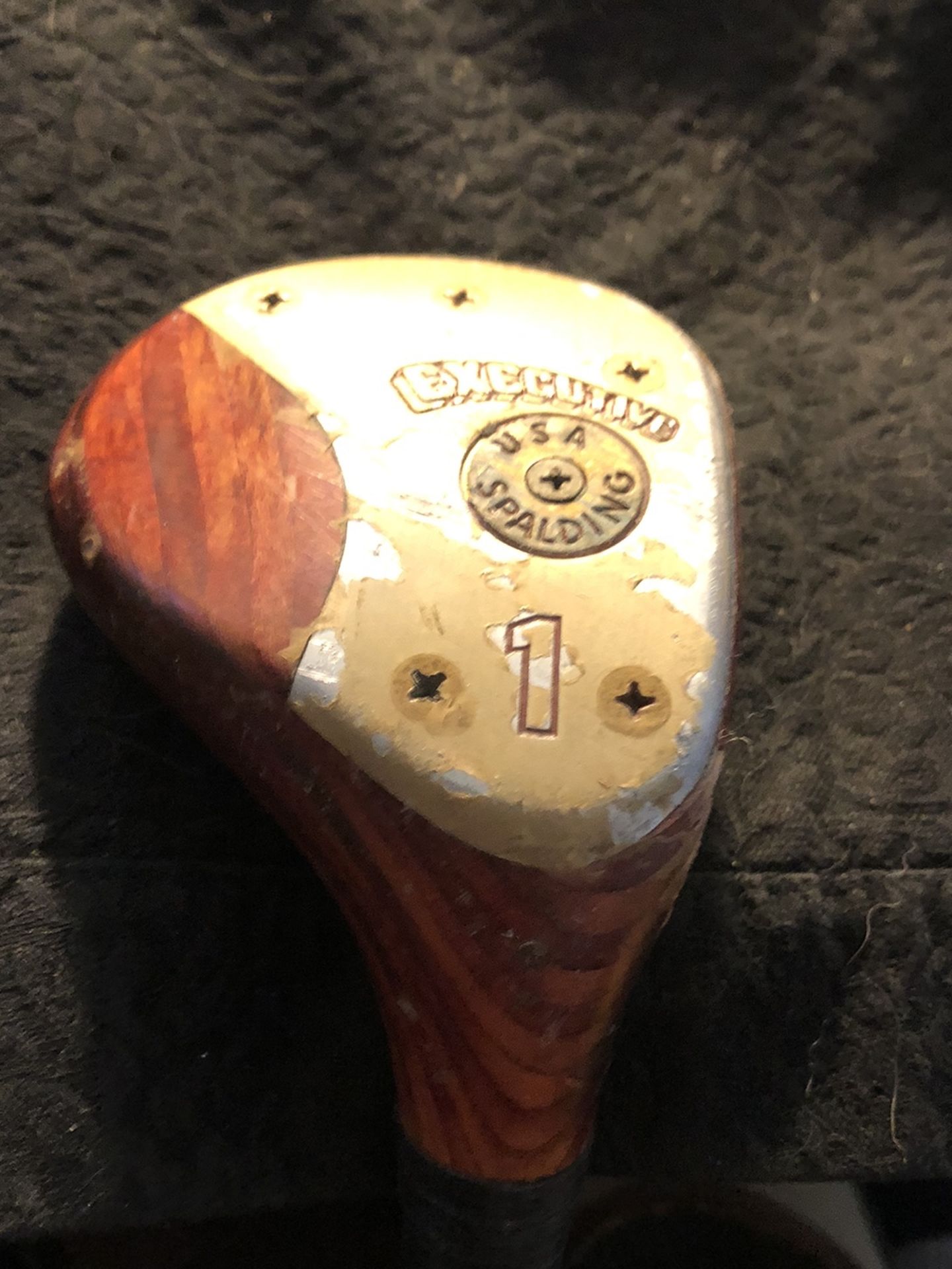 Vintage Spaulding  Executive  Woods Num 1 Driver Golf Club