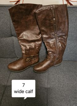 Brown Boots Wide Calf