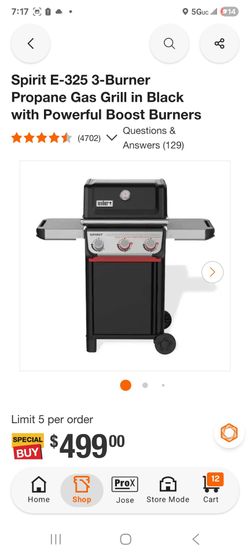 Weber Spirit E-325 3-Burner Propane Gas Grill