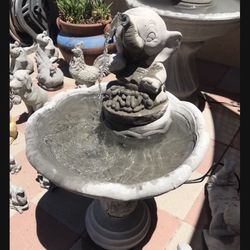 New Water Fountain Made Out Of Cement Perfect Gift 