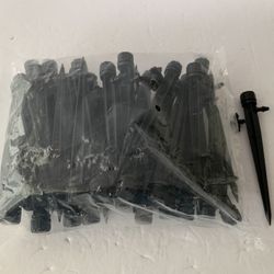 50x Adjustable 1/4” To 1/2” 360 Degree Drip Irrigation Emitters Sprayer