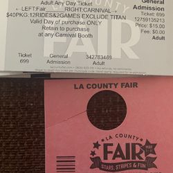 Fair Tickets & Parking Pass