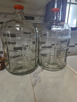 Glass water jugs