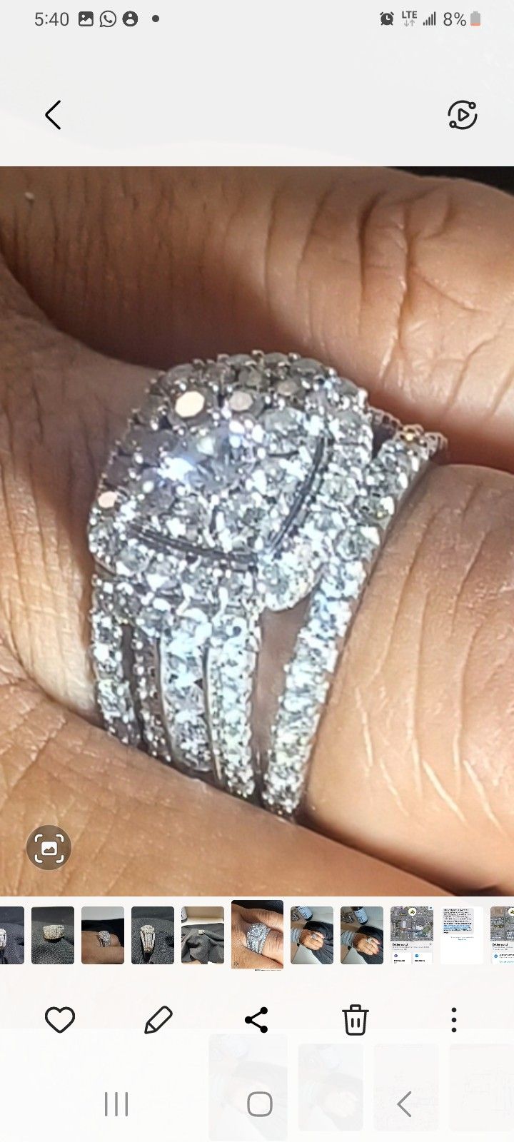 Ring. White Gold. 2.0 Cttw Diamonds