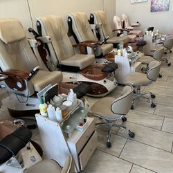 Nail Salon Chairs with remote massage