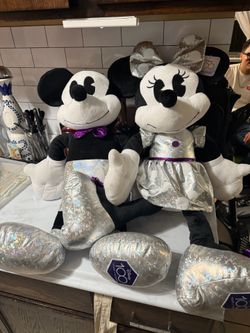 Disney Mickey and Minnie 100 years plushes