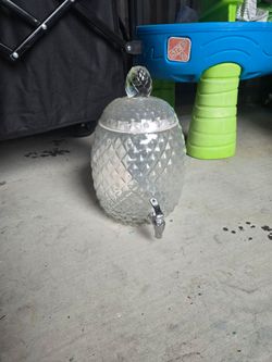 Glass Pineapple Drink Dispenser